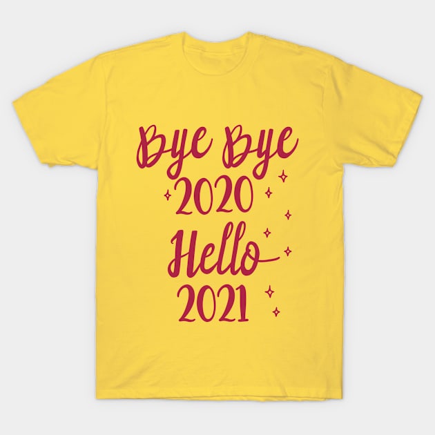 Hello 2021, Happy New Year 2021 Christmas, Merry Christmas T-Shirt by artspot